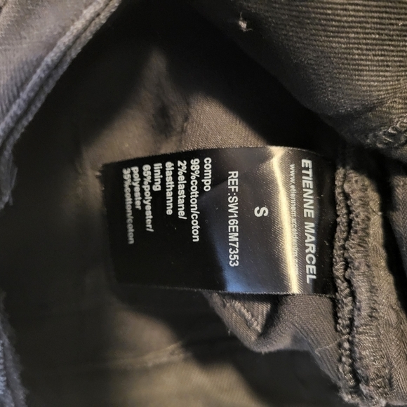 Etienne Marcel Denim Black Skirt Size S - Picture 11 of 12